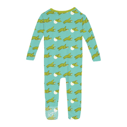 Print Convertible Sleeper with Zipper in Glass Sea Turtles
