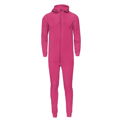 Adult Fleece Jumpsuit with Hood in Calypso