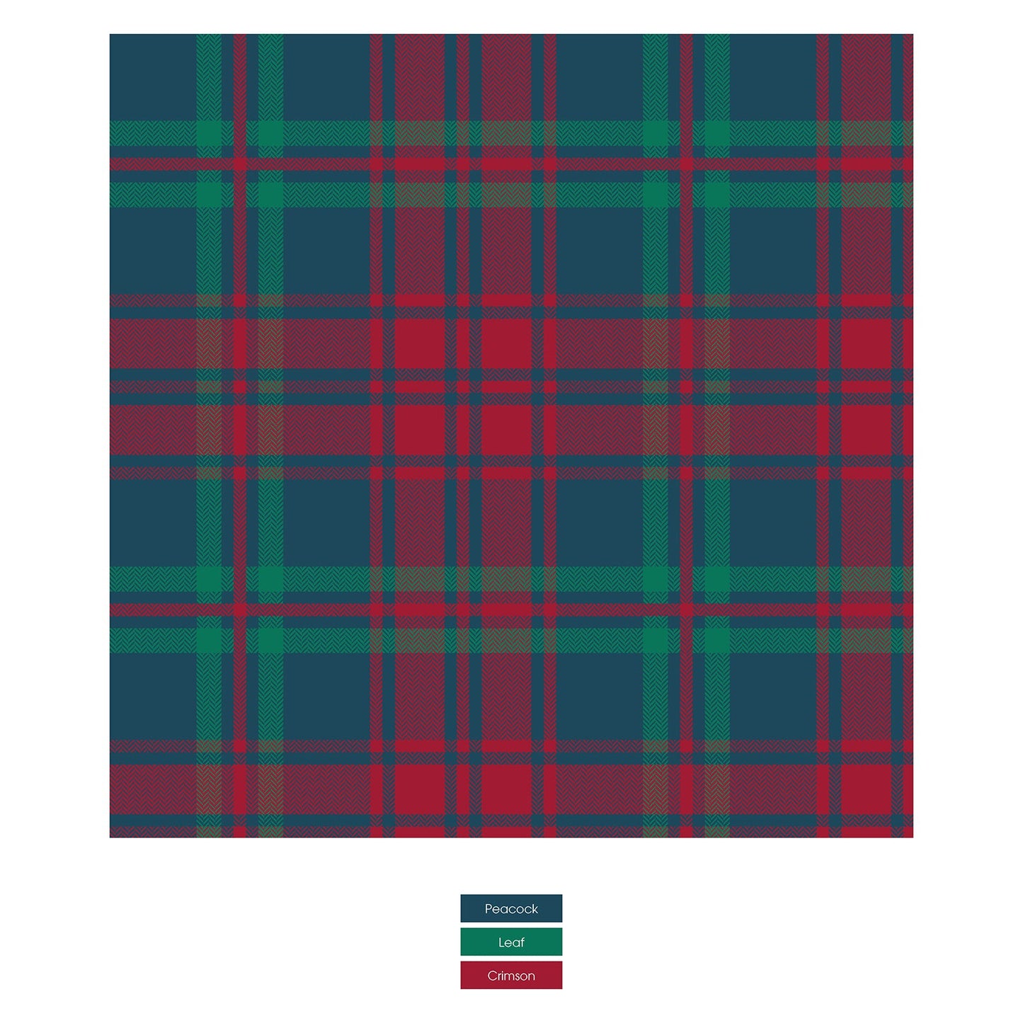 Print Coverall with 2 Way Zipper in Peacock Plaid
