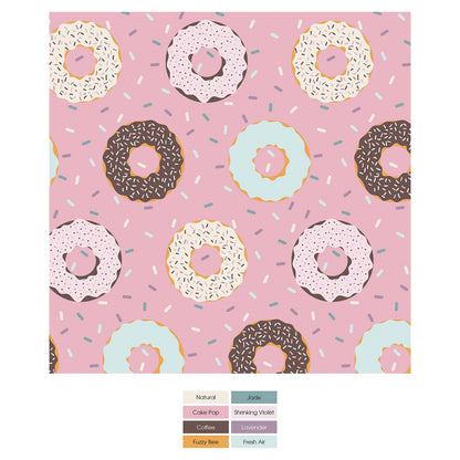 Print Convertible Sleeper with Zipper in Cake Pop Donuts and Sprinkles