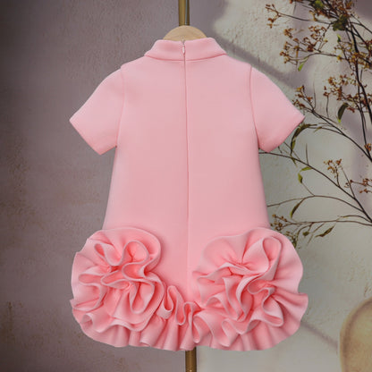 Three-dimensional Flower Girl Fashion Show Dress