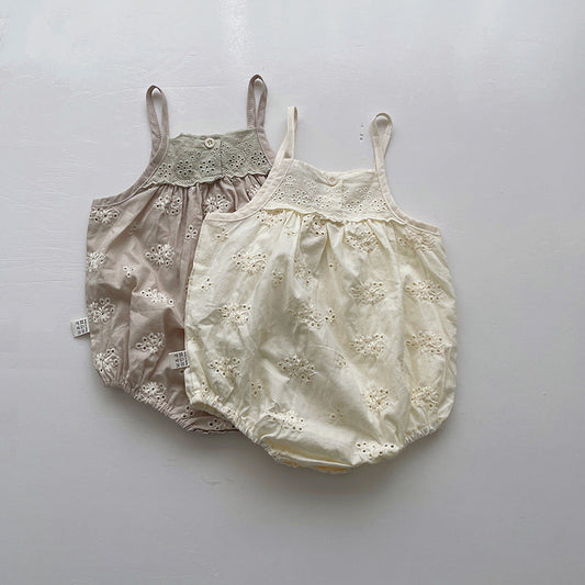 Summer Baby Sling Onesie Thin Bodysuit