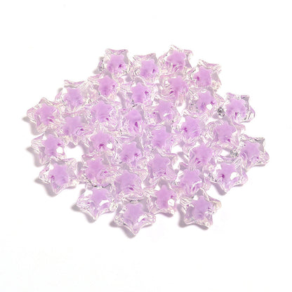 Acrylic Color Five-pointed Star Beaded Diy Ornament Accessories