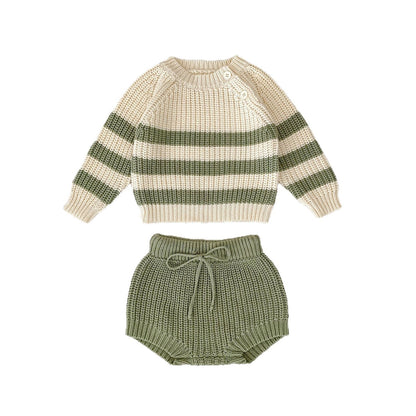 Baby Boys And Girls Autumn New Tops Pants Suit
