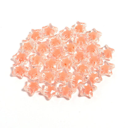 Acrylic Color Five-pointed Star Beaded Diy Ornament Accessories