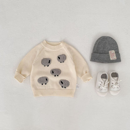 Autumn And Winter Infant Cotton Men's And Women's Terry Pullover Woolen Top