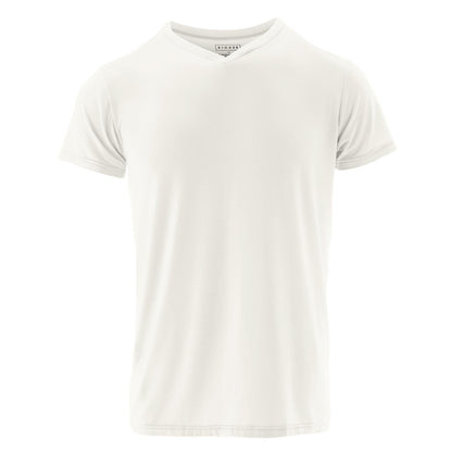 Men's Short Sleeve V-Neck Tee in Natural