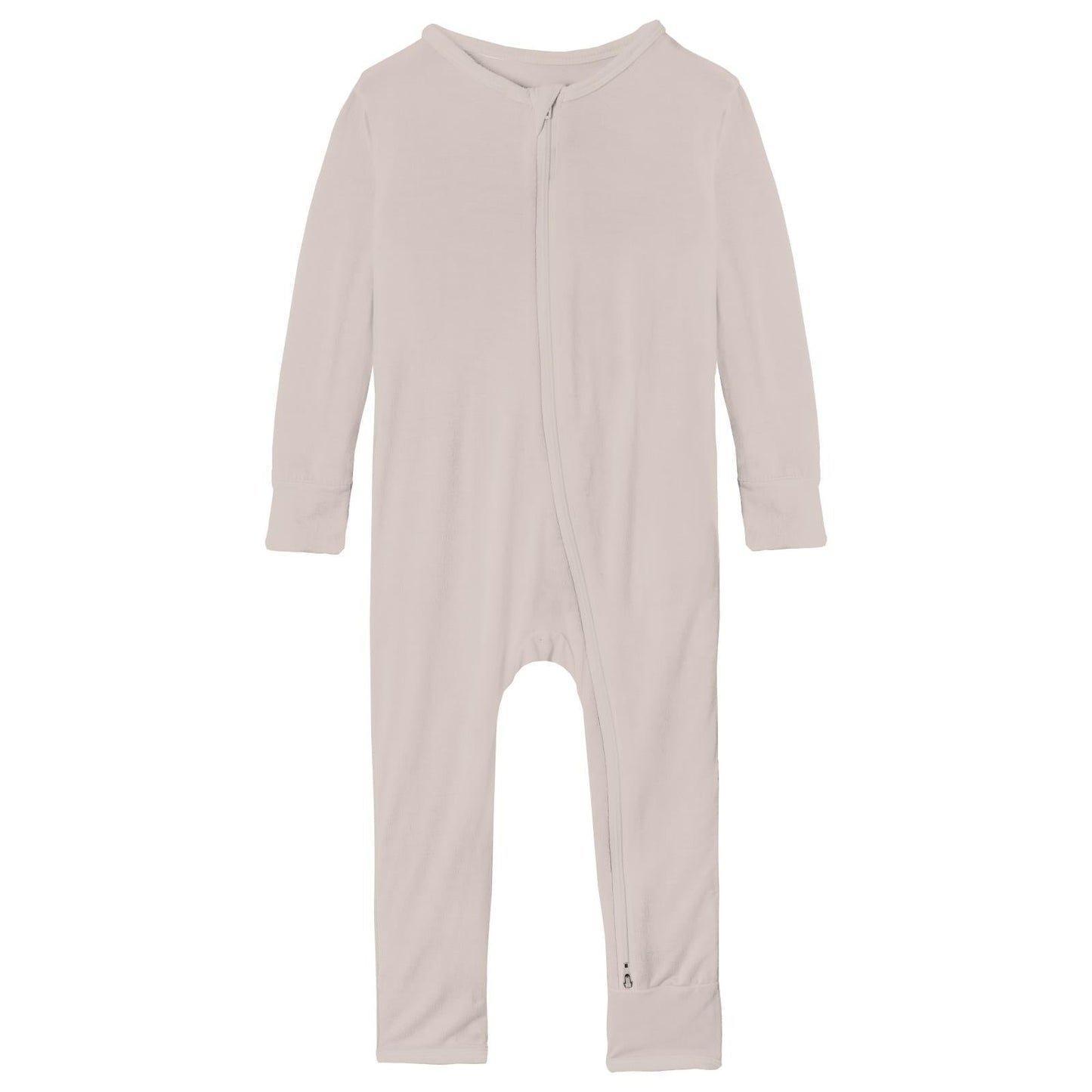 Coverall with 2 Way Zipper in Latte