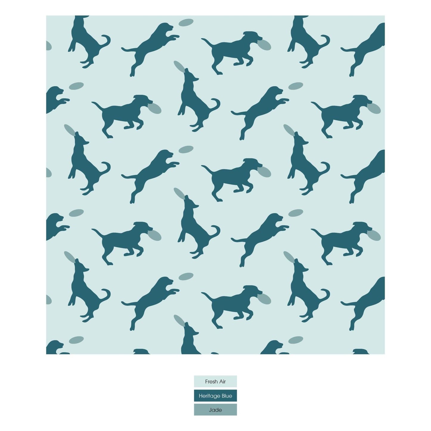Print Bib Set of 3 in Natural Tree House; Jade Wavy Lattice & Fresh Air Frisbee Labs
