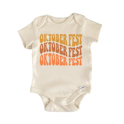 Oktoberfest German Groovy Newborn Baby Onesie® Onesie®