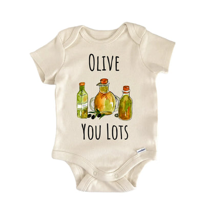 Olive Oil Vegetable Italian Foodie Baby Gift Baby Bodysuit