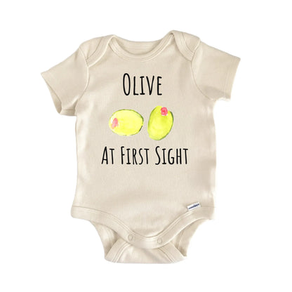 Olive Vegetable Foodie Oil Italian Baby Gift Baby Bodysuit