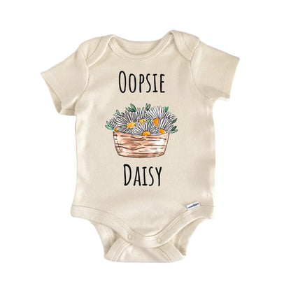 Oopsie Daisy Plant Flower Baby Gift Baby Bodysuit