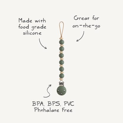 Silicone Pacifier Clip | Luna