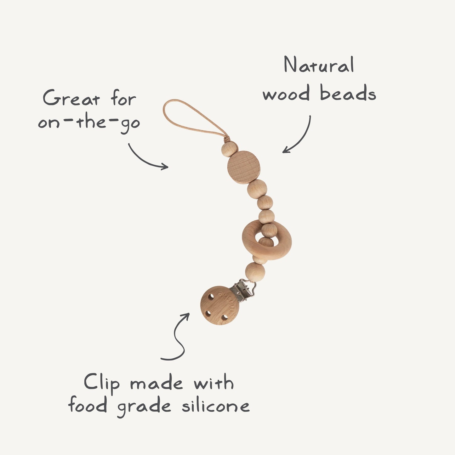 Silicone Pacifier Clip | Mila