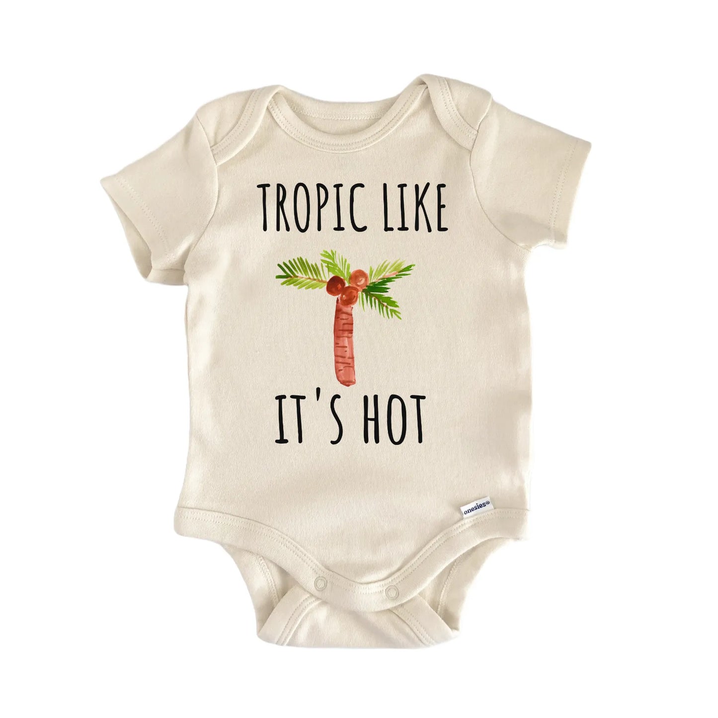 Palm Tree Beach Vacation Tropical Baby Gift Baby Bodysuit