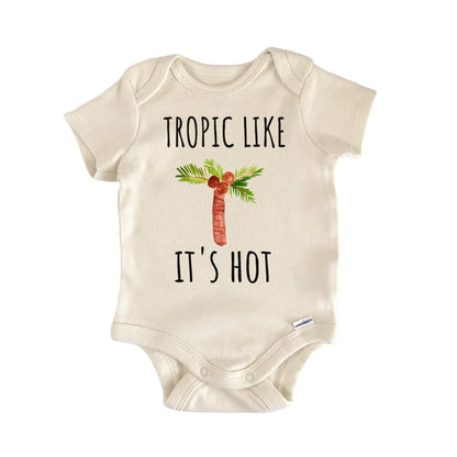 Palm Tree Beach Vacation Tropical Baby Gift Baby Bodysuit