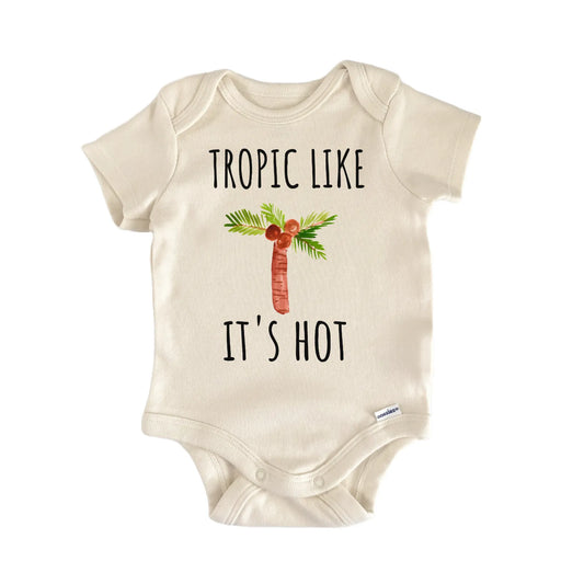Palm Tree Beach Vacation Tropical Baby Gift Baby Bodysuit
