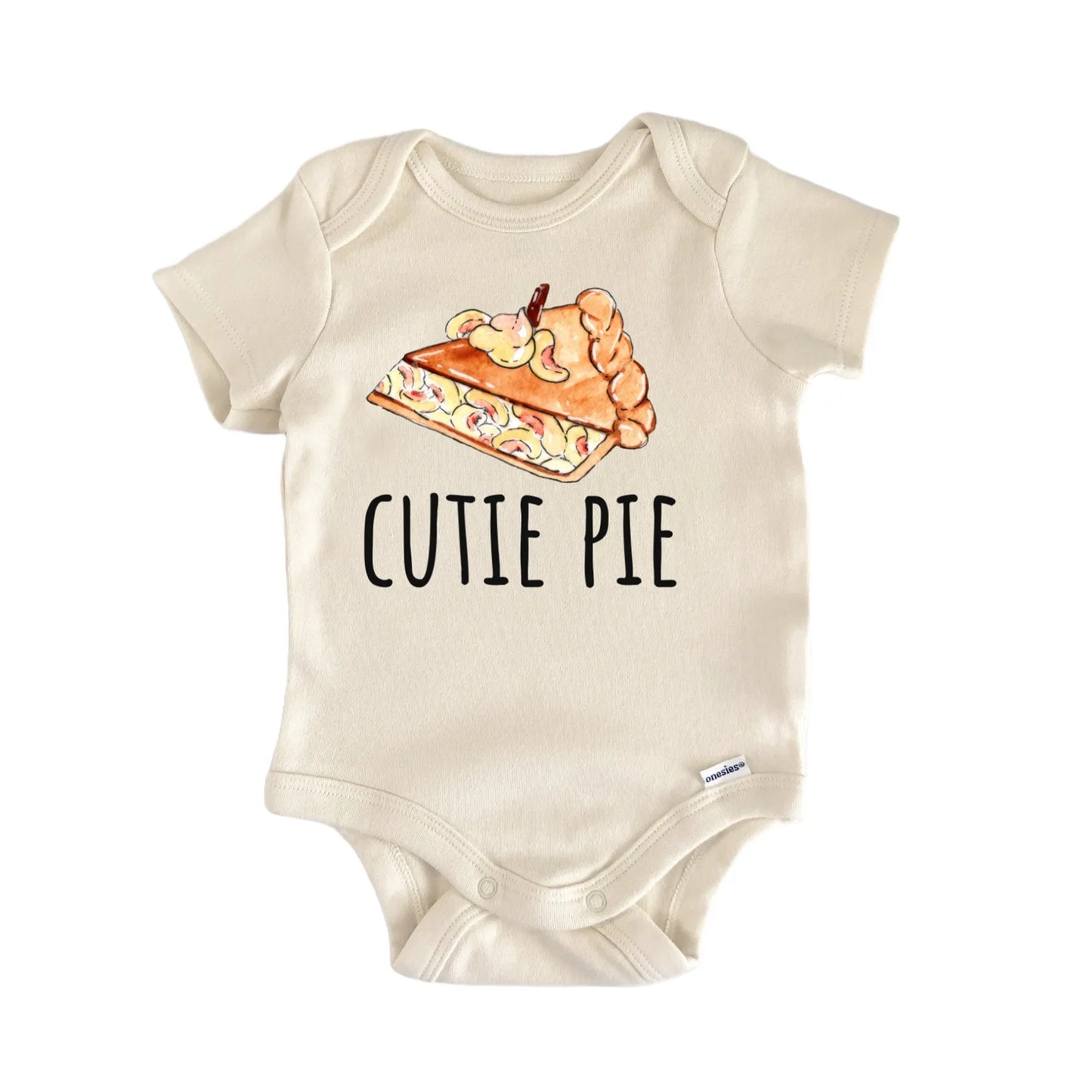 Peach Cutie Pie Bakery Baby Gift Baby Bodysuit