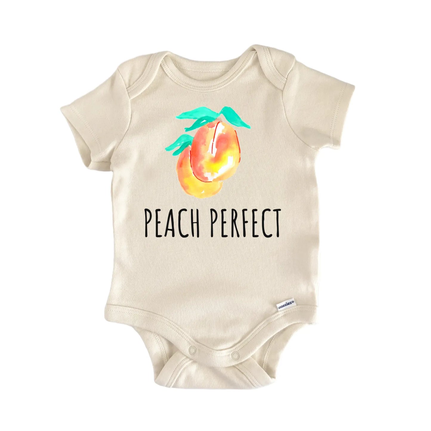 Peach Perfect Fruit Sweet Infant Gift Baby Bodysuit