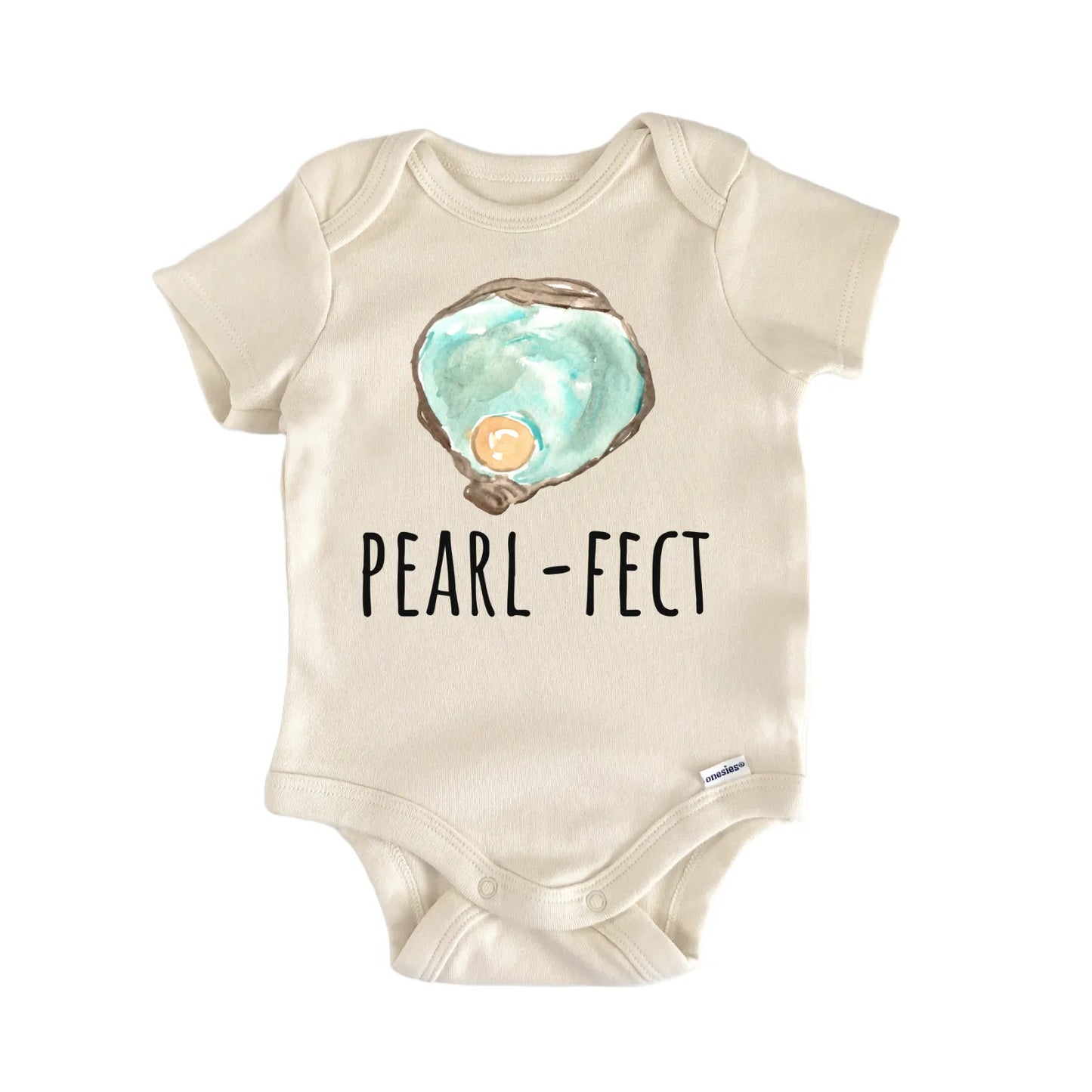 Pearl Perfect Oyster Seafood Baby Gift Baby Bodysuit