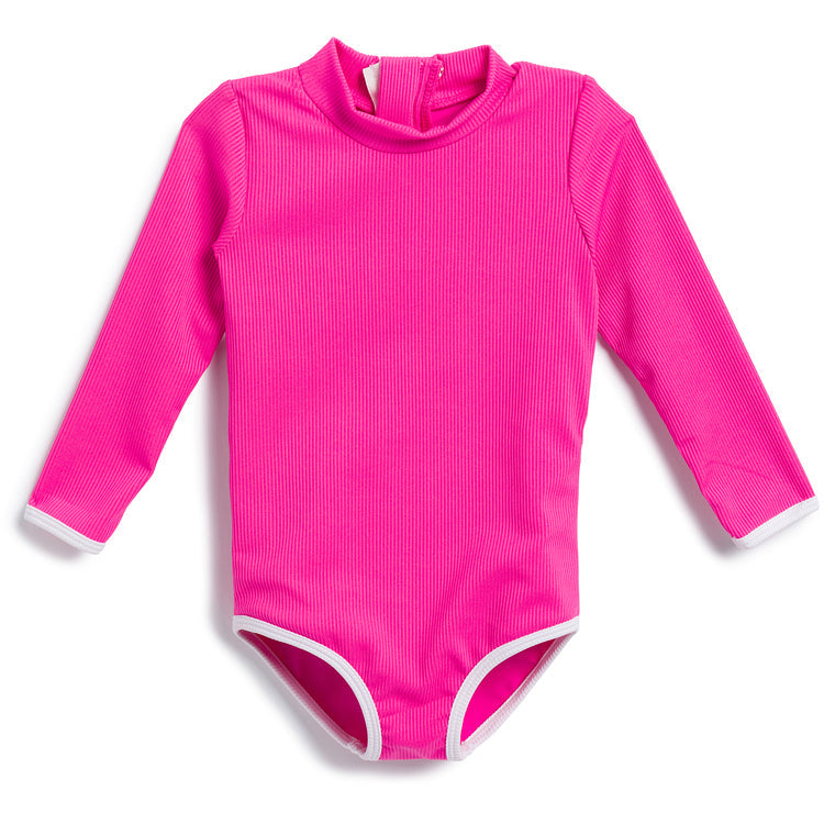 Girls Rashguard One Piece Swimsuit