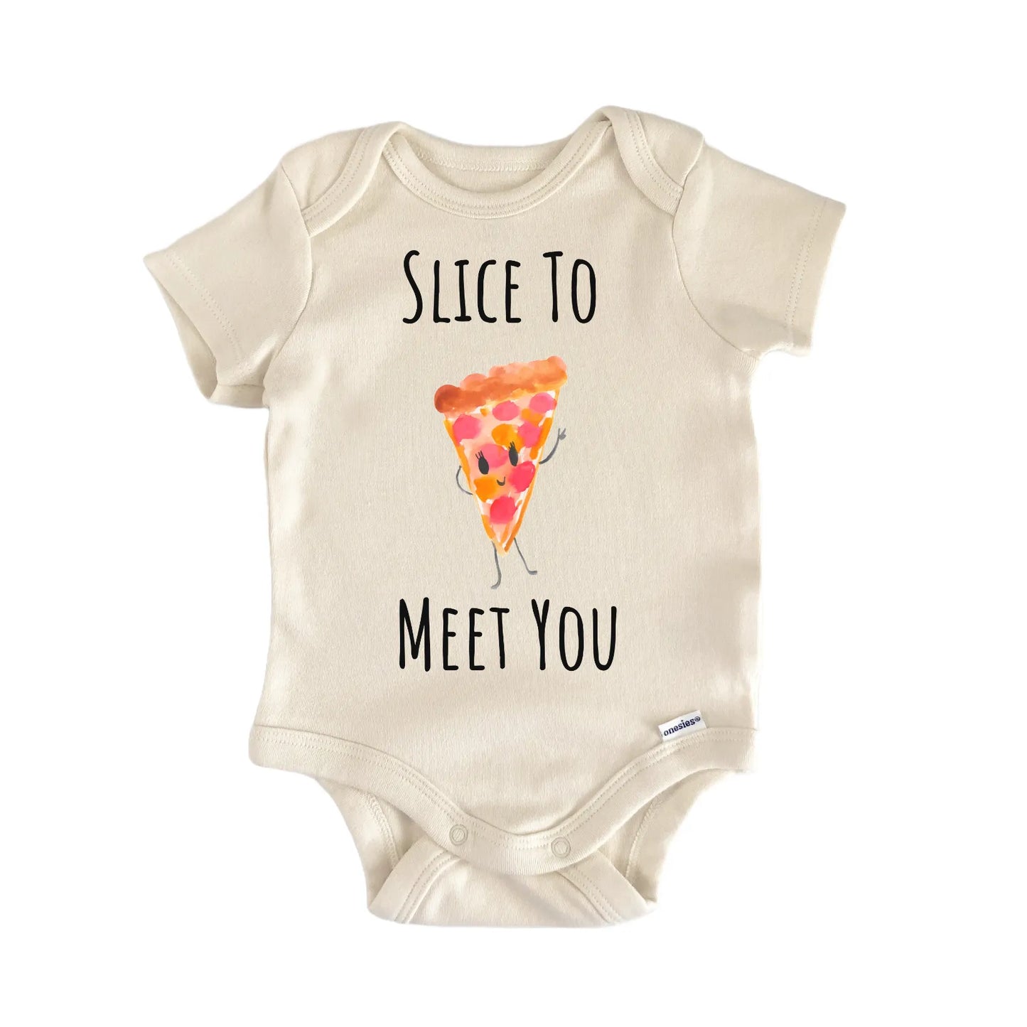 Pizza Reveal Italian Foodie Baby Gift Baby Bodysuit