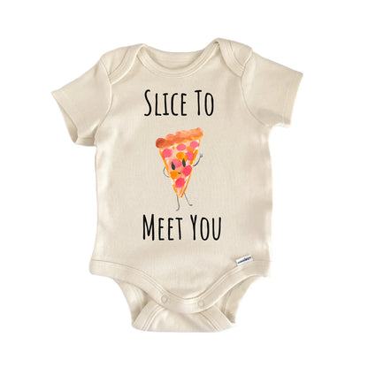 Pizza Reveal Italian Foodie Baby Gift Baby Bodysuit