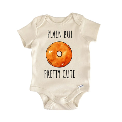 Plain Bagel Cute Breakfast Bakery Baby Gift Baby Bodysuit