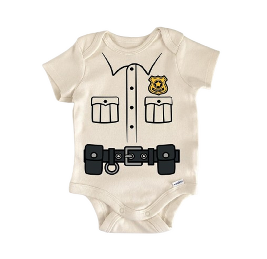 Police Officer Cop Blue Newborn Baby Onesie® Onesie®