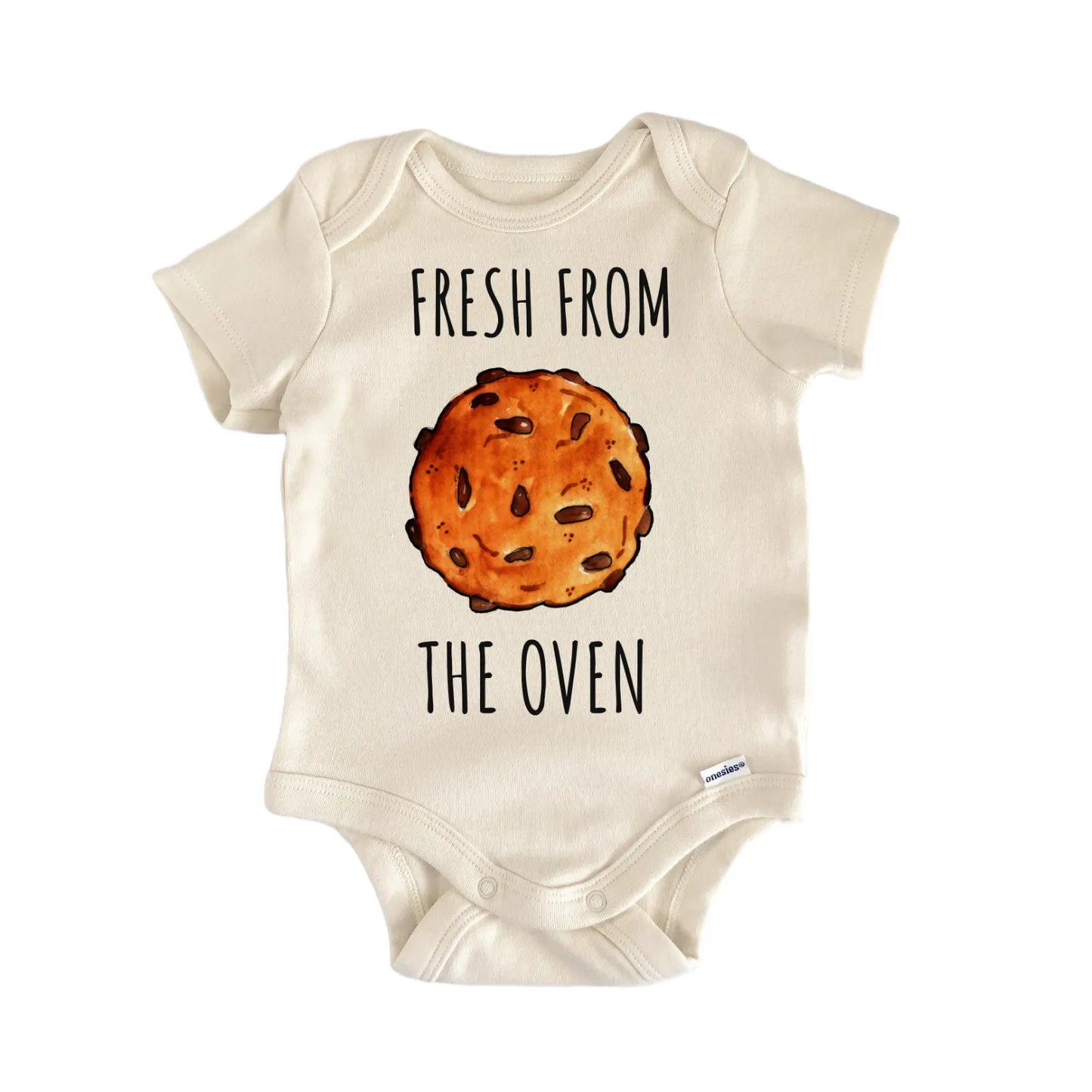 Pregnancy Reveal Cookie Bakery Foodie Newborn Gift Baby Bodysuit