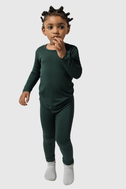 The Gentle Pajamas In Forest Green