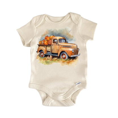 Pumpkin Patch Truck Newborn Baby Onesie® Onesie®