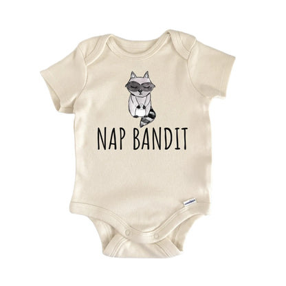 Raccoon Nap Animal Woodland Baby Gift Baby Bodysuit