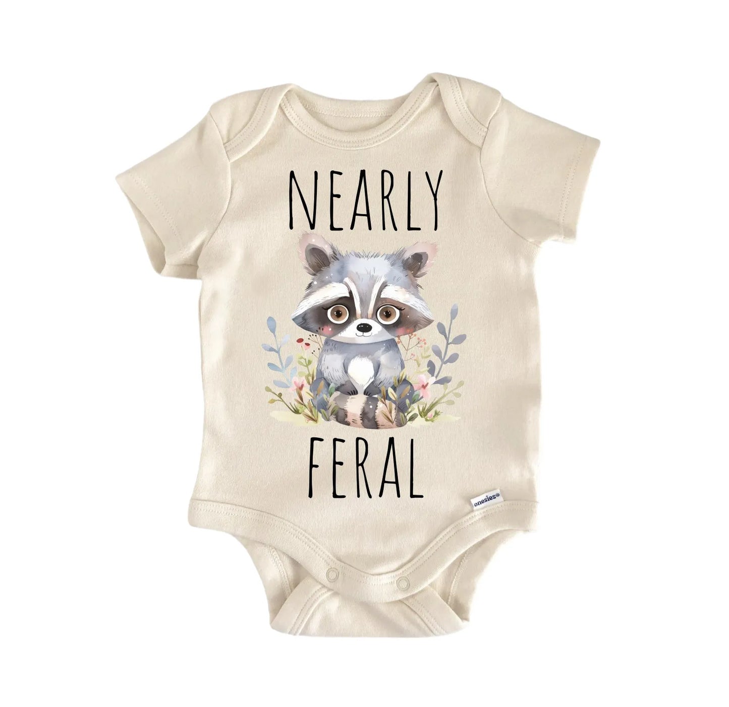 Raccoon Rascal Feral Newborn Baby Onesie® Onesie®