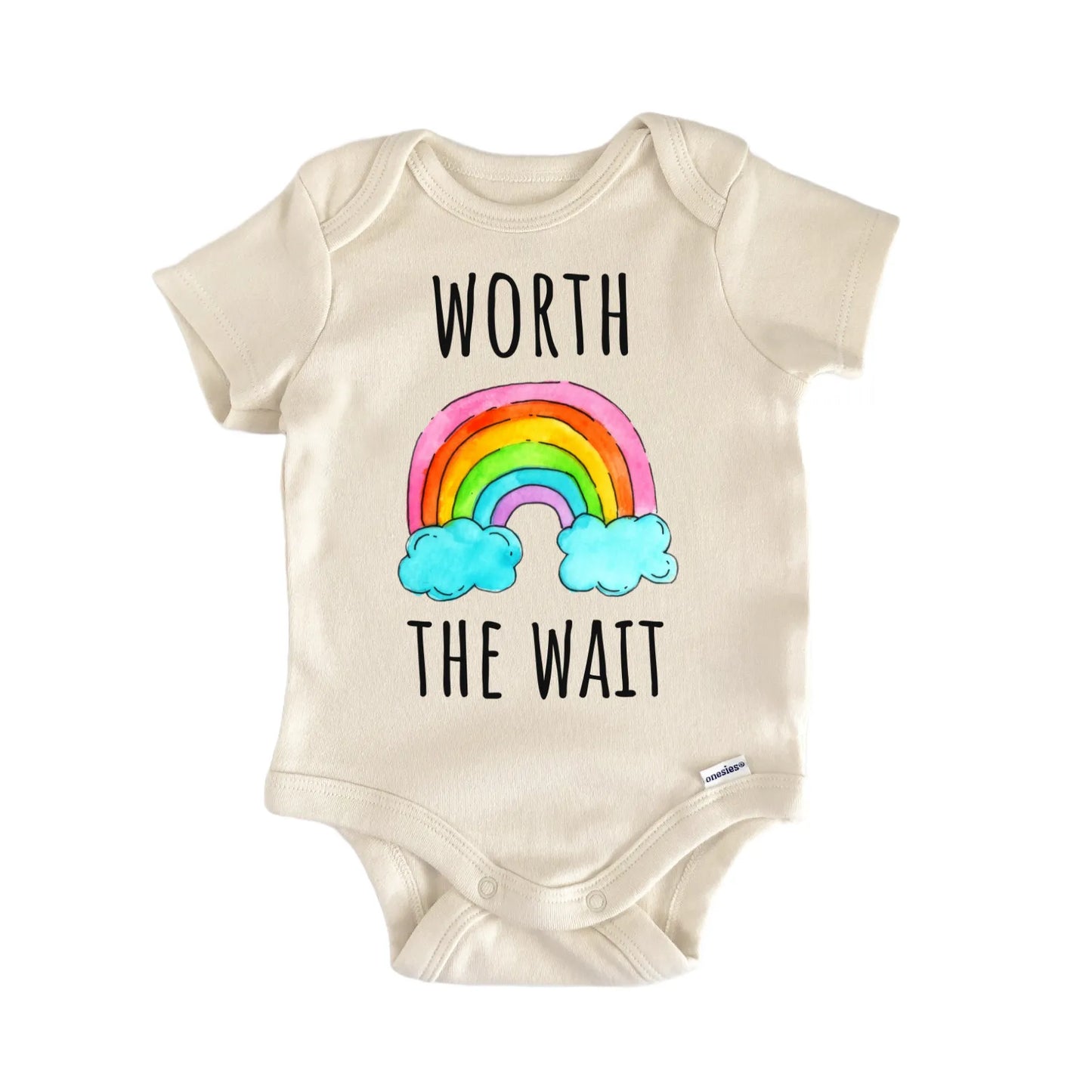 Rainbow Miracle Worth the Wait IVF Newborn Gift Baby Bodysuit