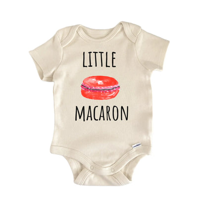Red Macaron Pastry French Dessert Baby Gift Baby Bodysuit