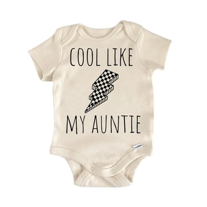 Retro Aunt Lightning Newborn Baby Onesie® Onesie®