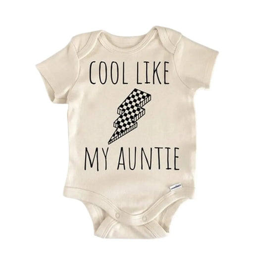Retro Aunt Lightning Newborn Baby Onesie® Onesie®