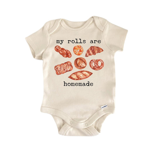 Rolls Homemade Bread Newborn Baby Onesie® Onesie®