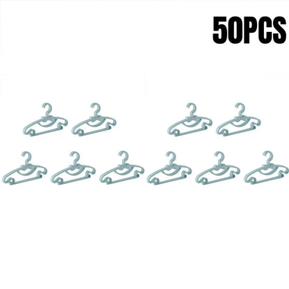 5-50Pcs Baby Hangers Plastic Kids Clothes Storage Hanger for Nursery Children Hangers Toddler Infant Portable Coats Home Rack