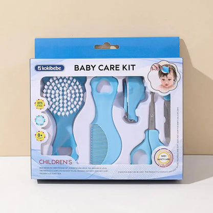 Baby Care Kit Baby Nail Clippers Nasal Aspirator Nose Cleaning Tool Safety Comb Brush 10-Piece Set Specially Designed for Bags