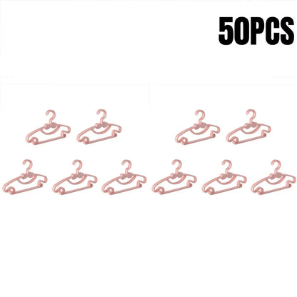 5-50Pcs Baby Hangers Plastic Kids Clothes Storage Hanger for Nursery Children Hangers Toddler Infant Portable Coats Home Rack