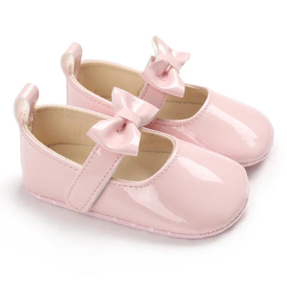 0-18m Baby Shoes Infant Pre-Walker Shoes, Cute Pink Theme Casual Flat