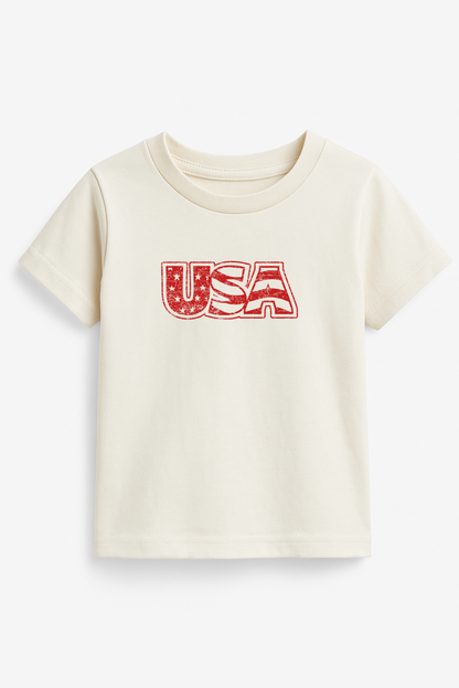 USA Organic Cotton Short Sleeve Toddler T-Shirt