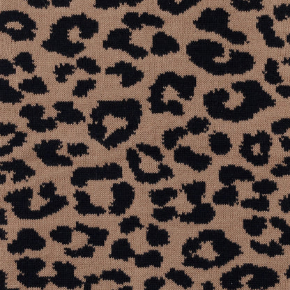 Leopard Knitted Oversized Topknot