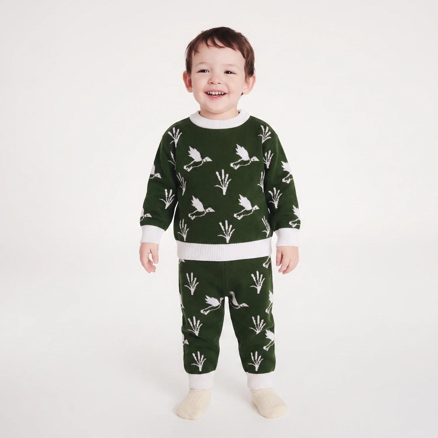 Mallard Duck Knit Jogger Pants