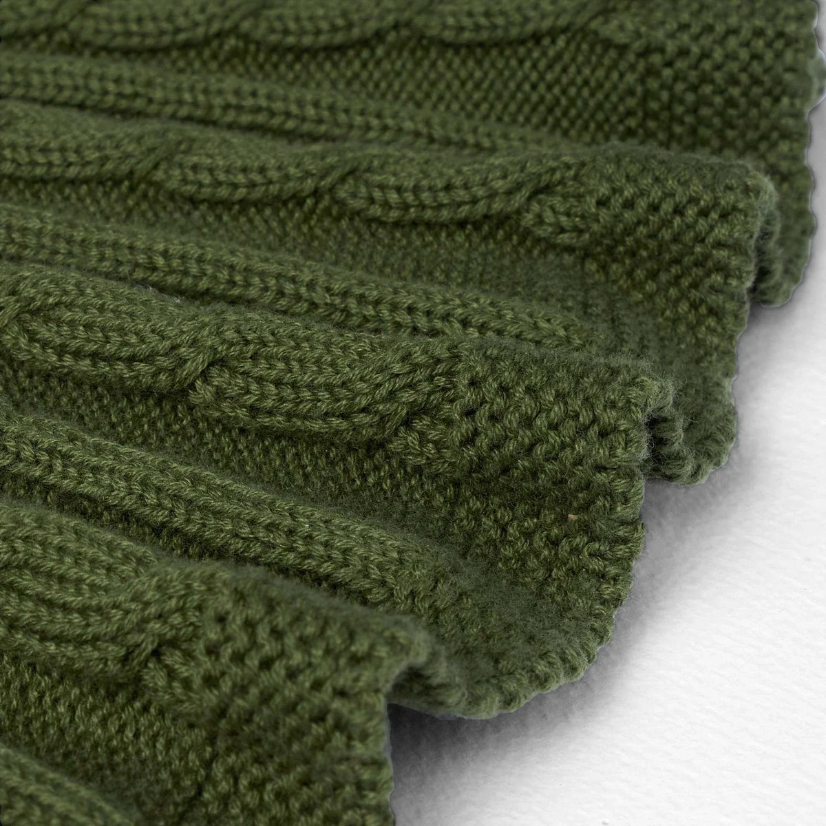 Cable Knit Skirts in Forest Green