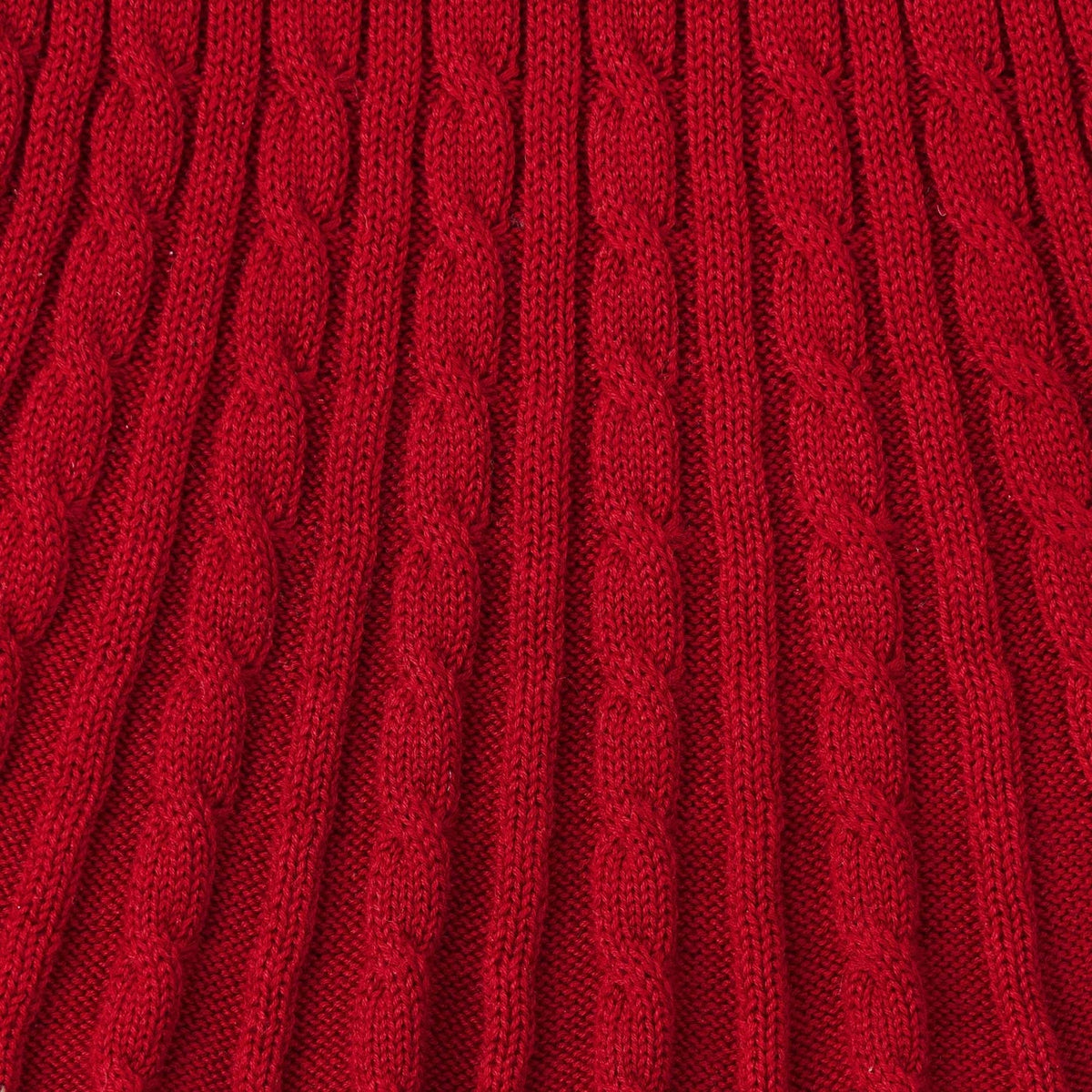Cable Knit Skirts in Red Xmas