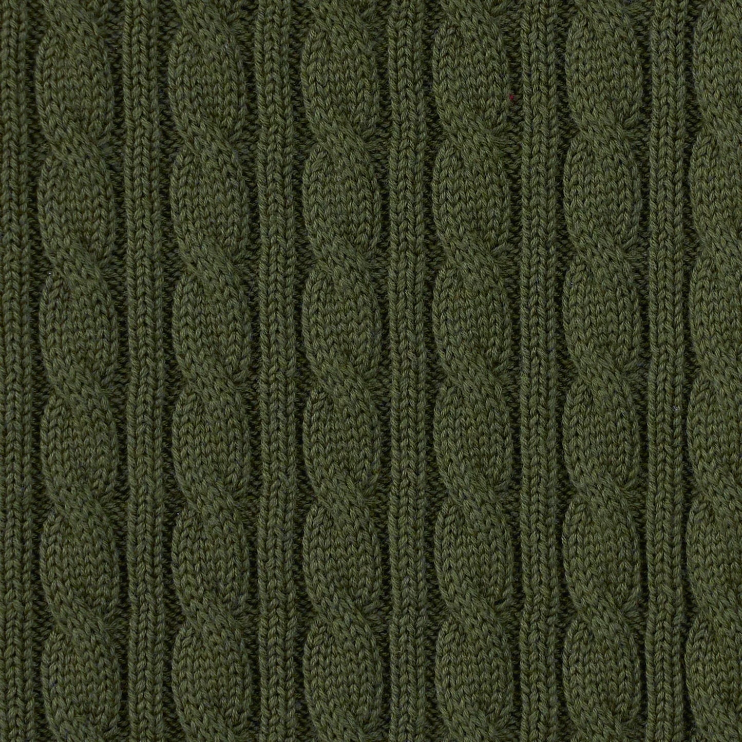 Classic Cable Knit Baby Sweater in Forest Green